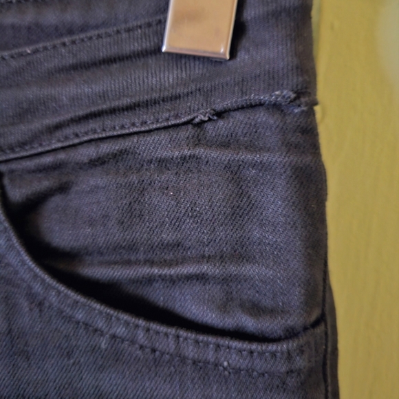 Vintage Acne Studios skinny waxed black Tube Cash designer jeans - Picture 5 of 11